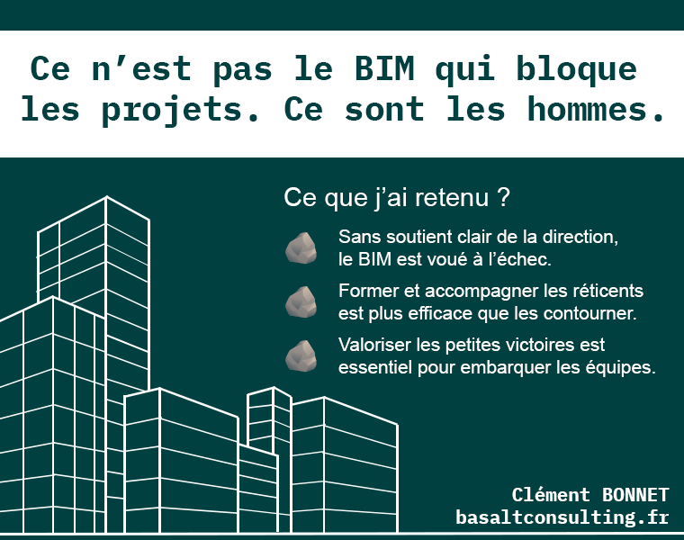Ce n’est pas le BIM qui bloque les projets. Ce sont les hommes.