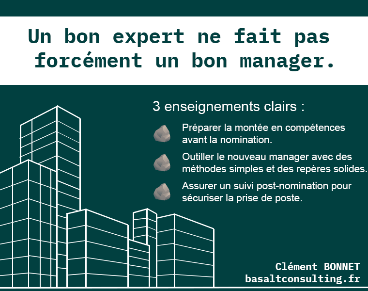 Un bon expert ne fait pas forcément un bon manager.