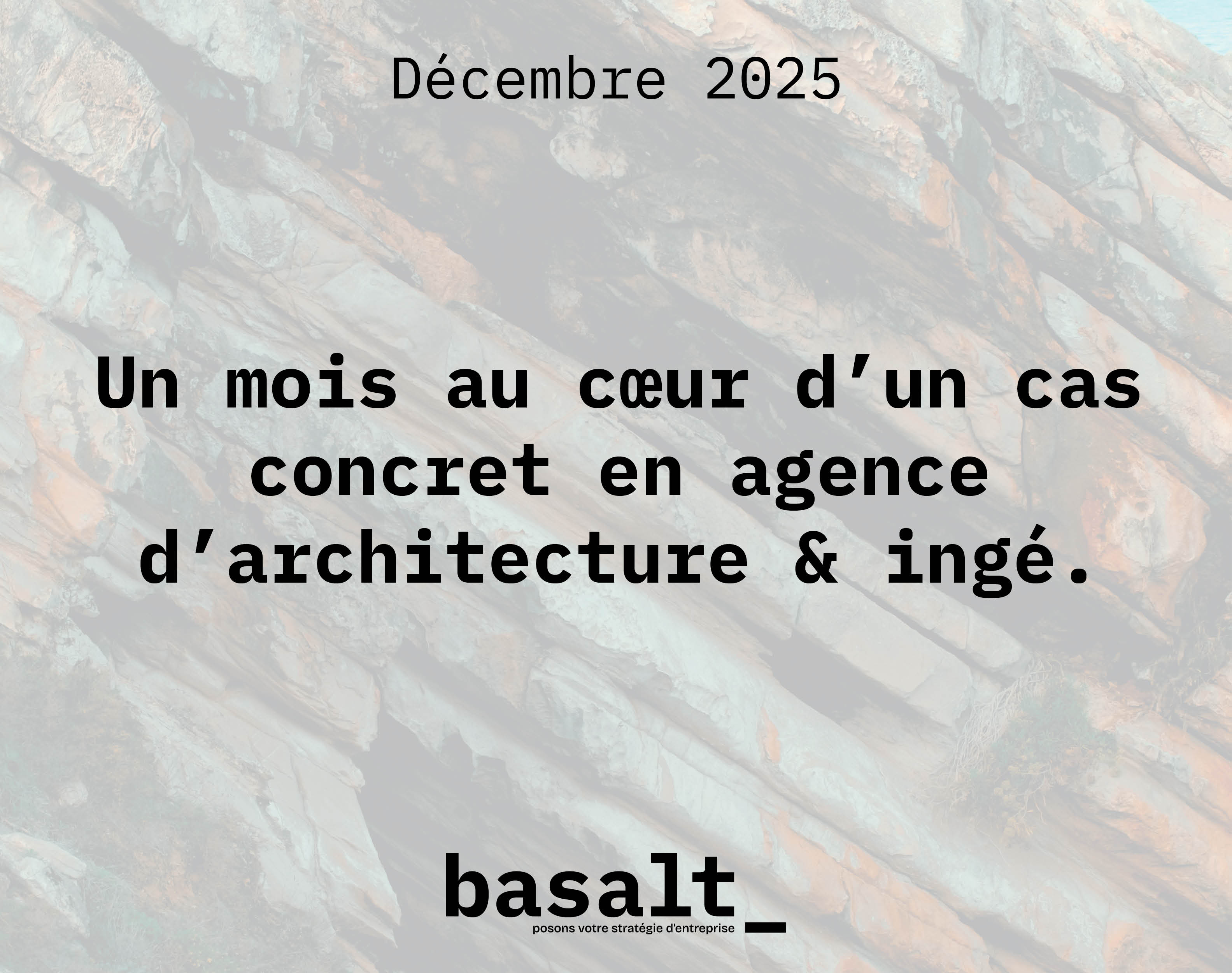 un mois au cœur d’un cas concret en agence d’Archi / Ingé