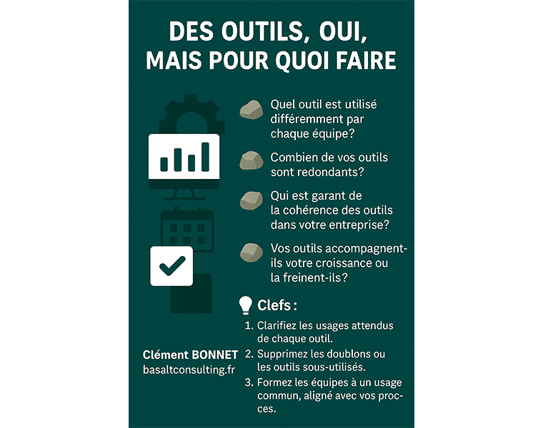Des outils, oui, mais pour quoi faire ?